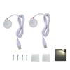 2 Sets Mini Spotlight 5V 1W USB LED Round Eye Caring with 4.3ft Wire Jewelry Display Lighting Fixture for Showcase