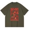 Хлопковая футболка плотностью 230 г/м² 100% Хлопок Heavy Metal Футболка с принтом рок-группы Популярная музыка Унисекс Тяжелая хлопковая футболка