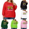 Women's Fashionable Casual Plus-Size Long Sleeve Pullover Printed Sweatshirt