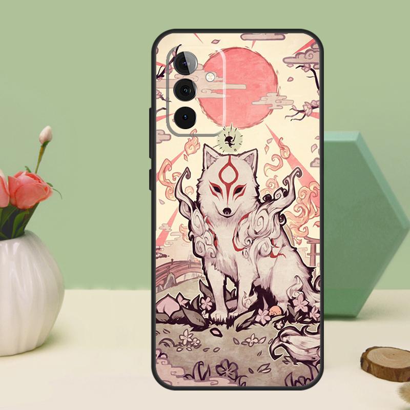 Арт Лиса Кицунэ Для Samsung Galaxy A36 A56 A54 A34 A14 A06 A16 A26 A12 A32 A52 A13 A33 A53 A15 A35 A55 Чехол