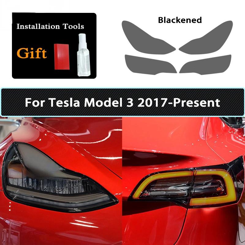 For Tesla Model 3 Y Model X S 2015-2025 HD Car Headlight Protective Film TPU Sticker Headlamp Taillight Fog Lamp Protective Film