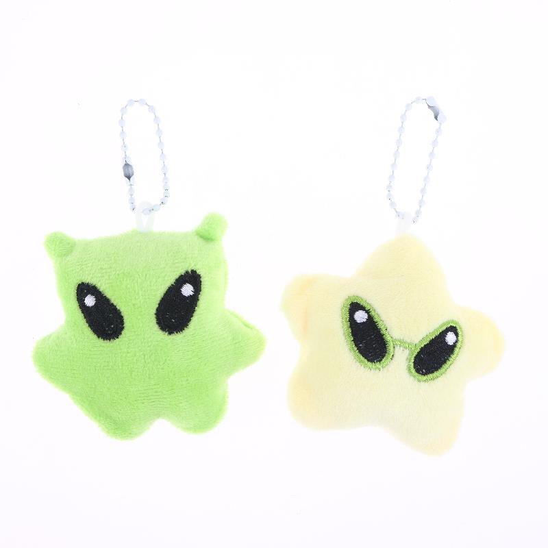 5 шт. Мультяшный плюшевый брелок в виде инопланетянина, милый креативный брелок с мягкой игрушкой, подвеска для сумки, украшение для рюкзака, держатель для ключей для пары