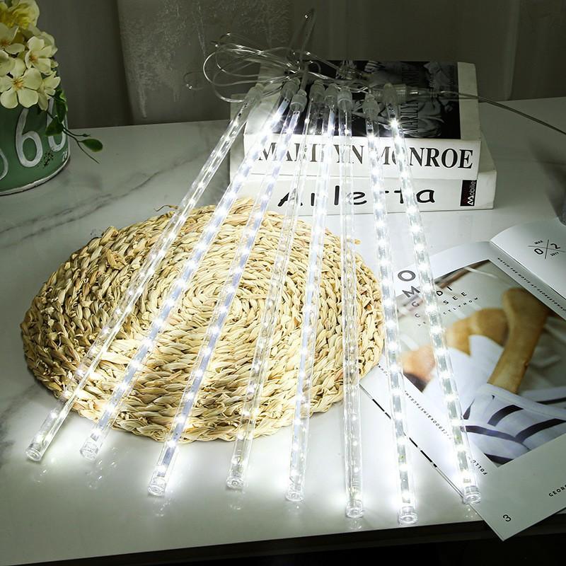 Светодиодный метеоритный дождь, дождевые огни, водонепроницаемые падающие капли дождя, сказочный гирляндный светильник для рождественского праздника, вечеринки, декор для патио