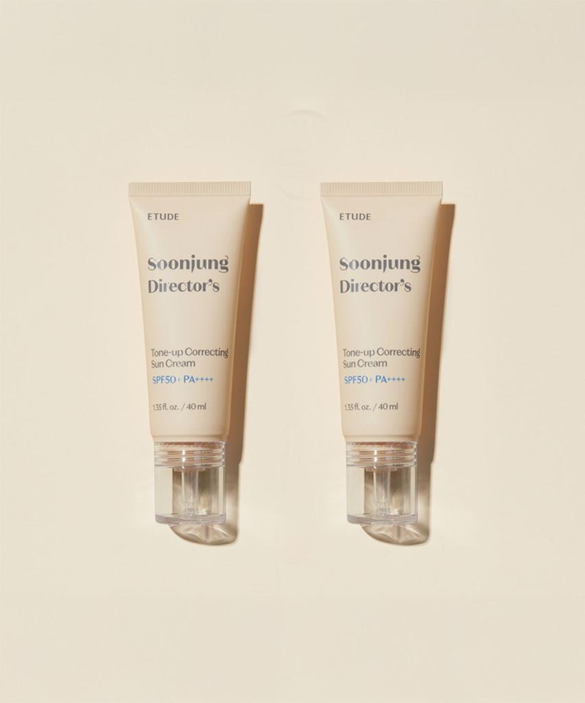 Солнцезащитный крем Soonjung Director Tone-Up Correction, 2 шт. (40мл+40мл)