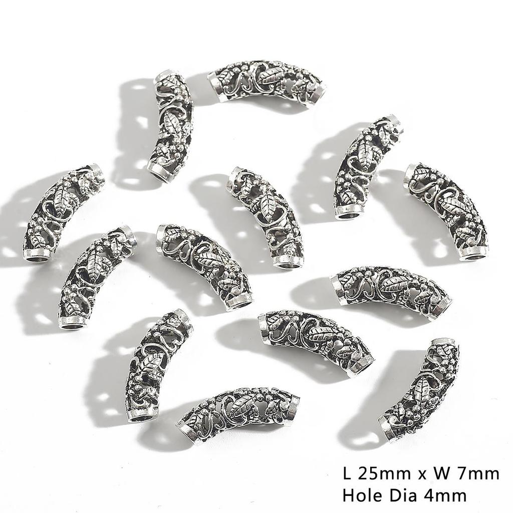 3-10Pcs Zinc Alloy Tube/Hanger Charm Bead for Beading Jewelry Diy Craft Fit Bracelet Charms Connectors Making