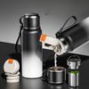 1 шт. 800 мл 316 Нержавеющая сталь Интеллектуальная Цельностальная Кружка-термос Большой емкости Подарок Утолщенная Кружка для воды Мужской Уличный Чайник