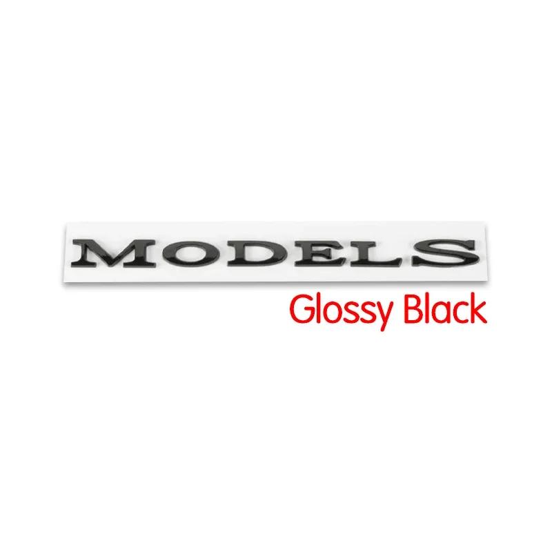 CQPKJ1 For Tesla- Car Front Emblem Rear Trunk Emblem Suitable for Model 3 Mode Y metal logo replacement rear and rear logos blackening