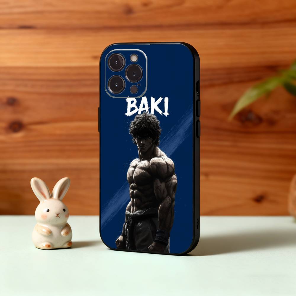 Чехол для телефона с аниме B-Baki H-Hanma Для iPhone17,16,15,14,13,12,Plus,Pro Max, 5G Другие Мягкий черный чехол