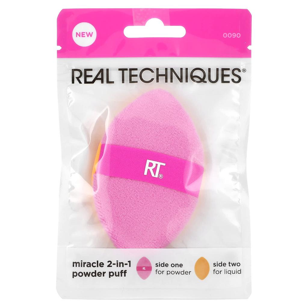 real techniques Miracle 2-in-1 Powder Puff, 1 Sponge