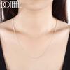DOTEFFIL 925 Silver 5/10pcs/Lot 16/18/20/22/24/26/28/30 Inch 1.2mm Snake Chain Necklace For Woman Man Fashion Jewelry