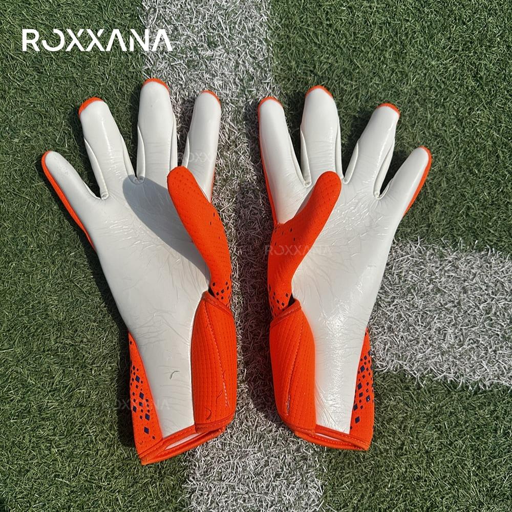 ROXXANA Высокоэффективные защитные взрослые вратарские перчатки для футбола - Противоскользящие с латексным сцеплением | Идеальны для тренировок и матчей