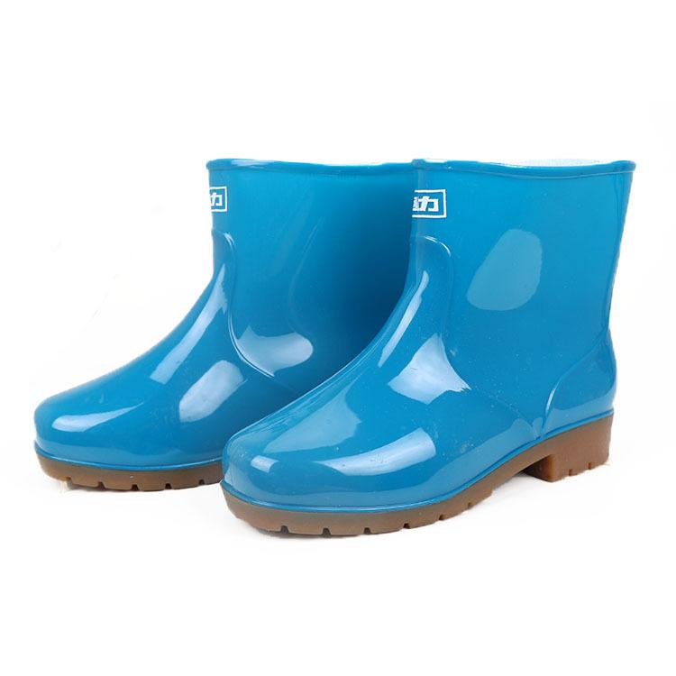 Rain Shoes New Low-tube Rain Boots, Non-slip Beef Tendon Soles Color Work Men's and Women's Water Shoes