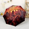 Galatasaray1 Personalized Name Umbrella Portable Automatic Umbrella Compact 8-Rib Lightweight Foldable Design All-Season Umbrella for Travel