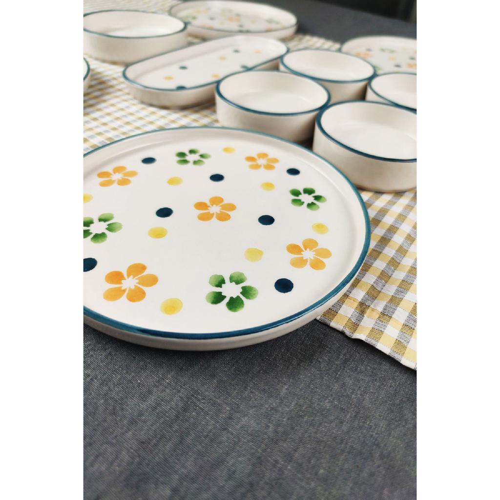 14 Piece Spring Breakfast Set For 6 People - Presentation Plate