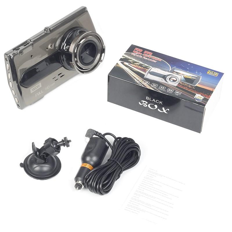 4,0-дюймовый 1080P видеорегистратор Full HD с ночным видением, детектор движения, водонепроницаемая камера, режим парковки, автомобильный видеорегистратор с функцией обнаружения столкновений