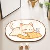 Мультяшный Диатомовый Абсорбирующий Коврик для Пола Ванная Туалет Ванная Входная Дверь Купание Нескользящий Коврик для Ног Ковер W