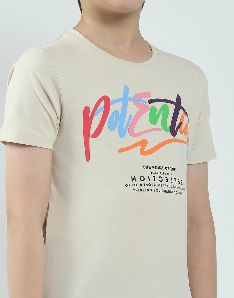 MONTE CARLO Мужская футболка стандартного кроя с принтом и рукавом до локтя