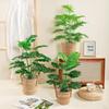 Nordic Style Mini Artificial Bonsai Ornaments - Indoor Green Decor for Desktops & Floors