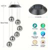 Decoration Mosaic Ball Wind Chime Lights IP65 Solar Decorative Lamp Hanging Solar Lamp  Windows