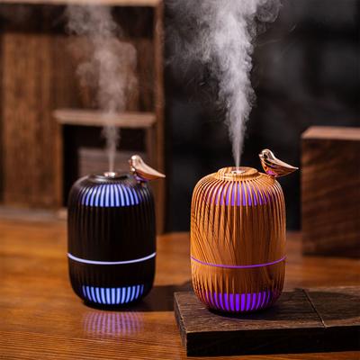 Мини-увлажнитель USB под дерево, цветная RGB-подсветка, полая птичья клетка, для автомобиля, общежития, комнаты с кондиционером