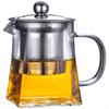 Glass Teapot with Stainless Steel Infuser and Lid Borosilicate Glass Tea Kettle Stovetop Safe Blooming and Loose Leaf Teapot Gl