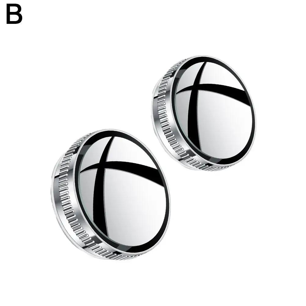 1Pair Blind Spot Mirror For Car Traffic Mirror Car Rear View Mirror 360 Degree Suck Cup Parking Assistant Convex Round Mirr X2Q5