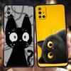 Чехол для телефона для Oneplus 13R 12R 13 12 10T 10R Nord N100 N200 N10 10 9 9R 9RT CE 2 Z Pro Мягкий ТПУ Милый Забавный Мультяшный Черный Кот