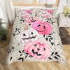 Pastel Pumpkin Bedding Set Spooky Pastel Halloween by Patricia_lima - Spooky Ghosts Cotton Sateen Duvet Cover OR Pillow Shams