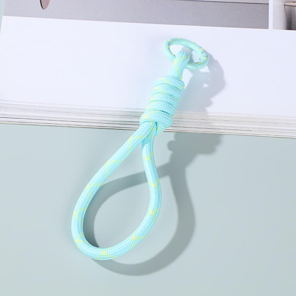 Цветной тканый шнурок для телефона с отстегиваемым брелоком и страховочным шнурком