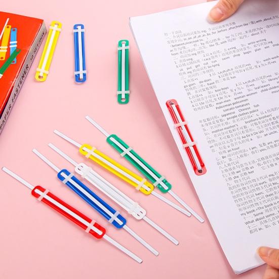 Пряжка для переплета, 50 шт., зажимы для переплета с 2 отверстиями, прочные, простые в использовании застежки для бумаги, быстрое и надежное переплет для документов с отрывными листами