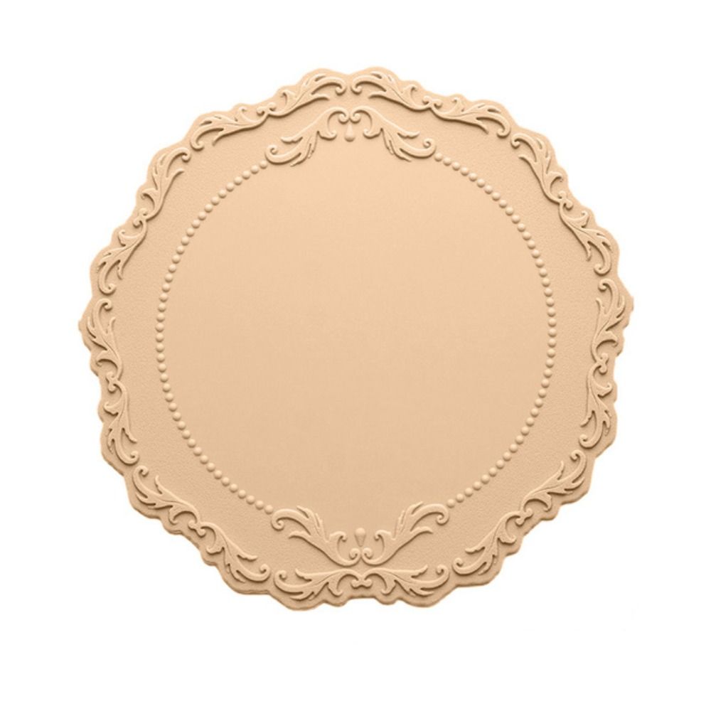 1 шт. кружевной силиконовый подстаканник с рельефным дном, нескользящий коврик для украшения стола, кухонные принадлежности, круглый коврик для чашки, подставка для посуды