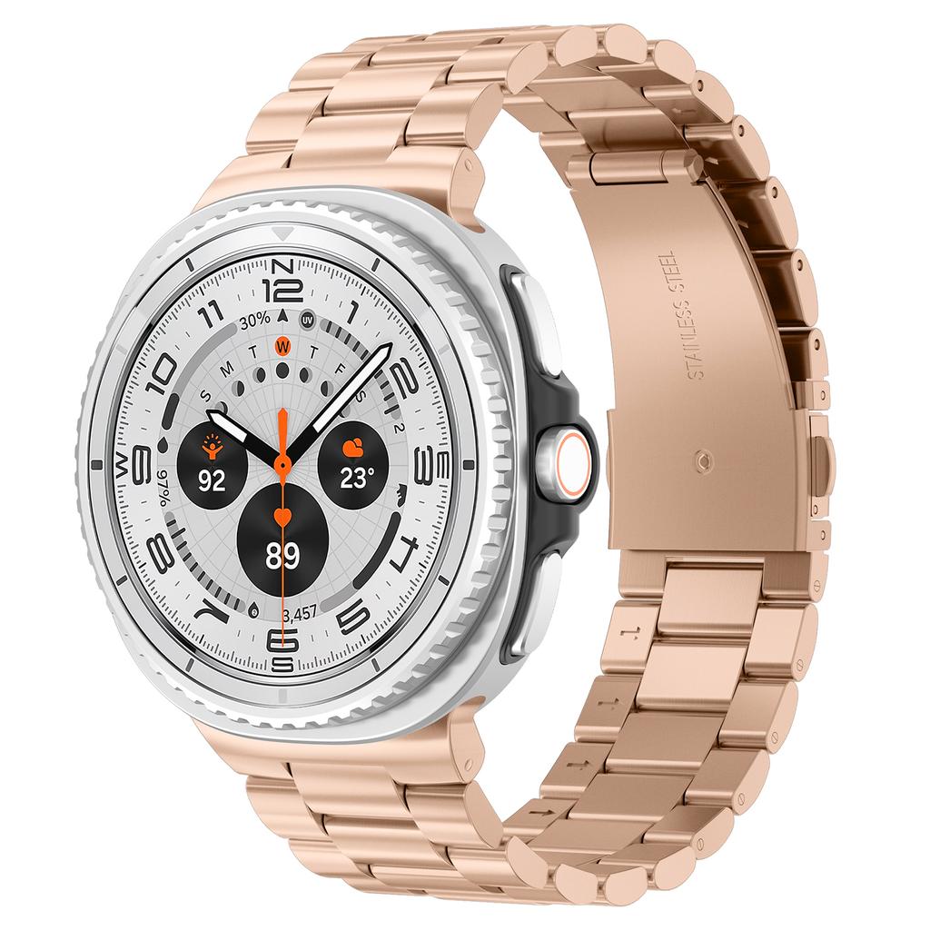 Роскошный ремешок для Samsung Galaxy watch 8 ремешок 40мм 44мм Металлический браслет из нержавеющей стали correa Samsung galaxy watch 8 classic 46мм