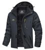 Mountain Parka Winter Cold Weather Jumper Water Repellent Bike Ski Wear Outdoor Climbing Outerwear Removable Hood Dark Gray CN Size 2XL [MAGCOMSEN]