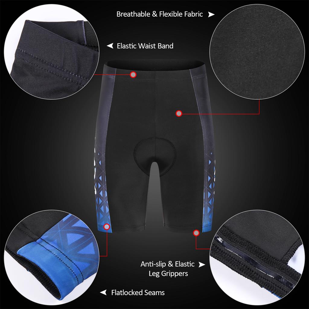 Мужской комплект велосипедного трикотажа Lixada, дышащие быстросохнущие шорты с короткими рукавами и мягкой подкладкой для велоспорта MTB