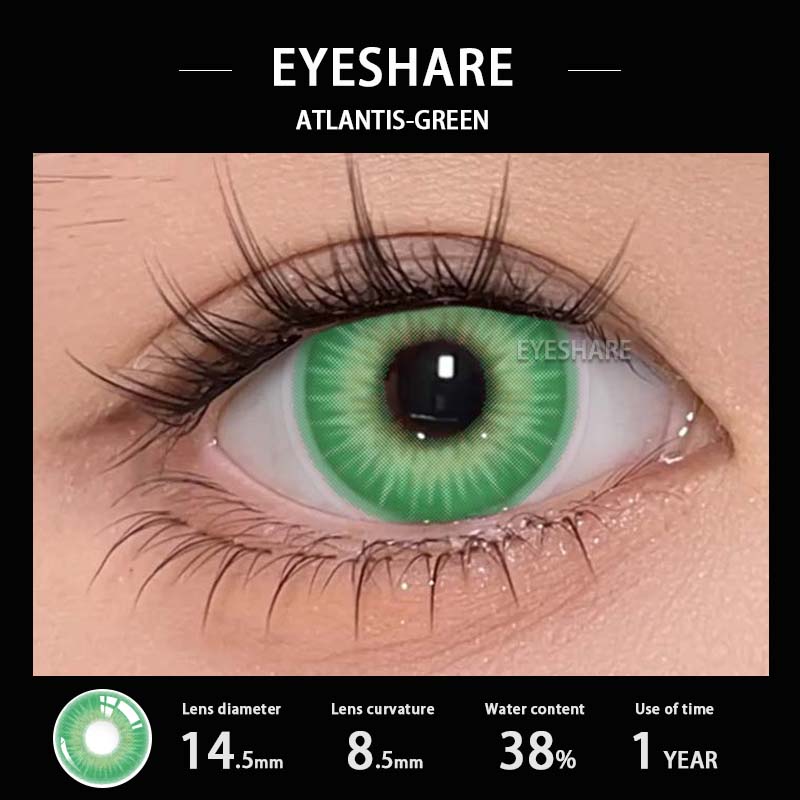 Цветные контактные линзы EYESHAER, светло-голубые линзы для очков, темно-коричневые линзы естественного цвета, ярко-голубые модные линзы, 1 пара