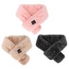 USB Heated Scarf Adjustable Neck Heating Scarf Detachable Plush Warming Neck Wrap Scarf