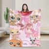 Littlest Pet Shop  Пледы  Очень Теплый Плюшевый Плед с Рисунком для Мальчика Девочки Дивана Кресла Дивана Кровати Фланелевая Постельная Покрывало