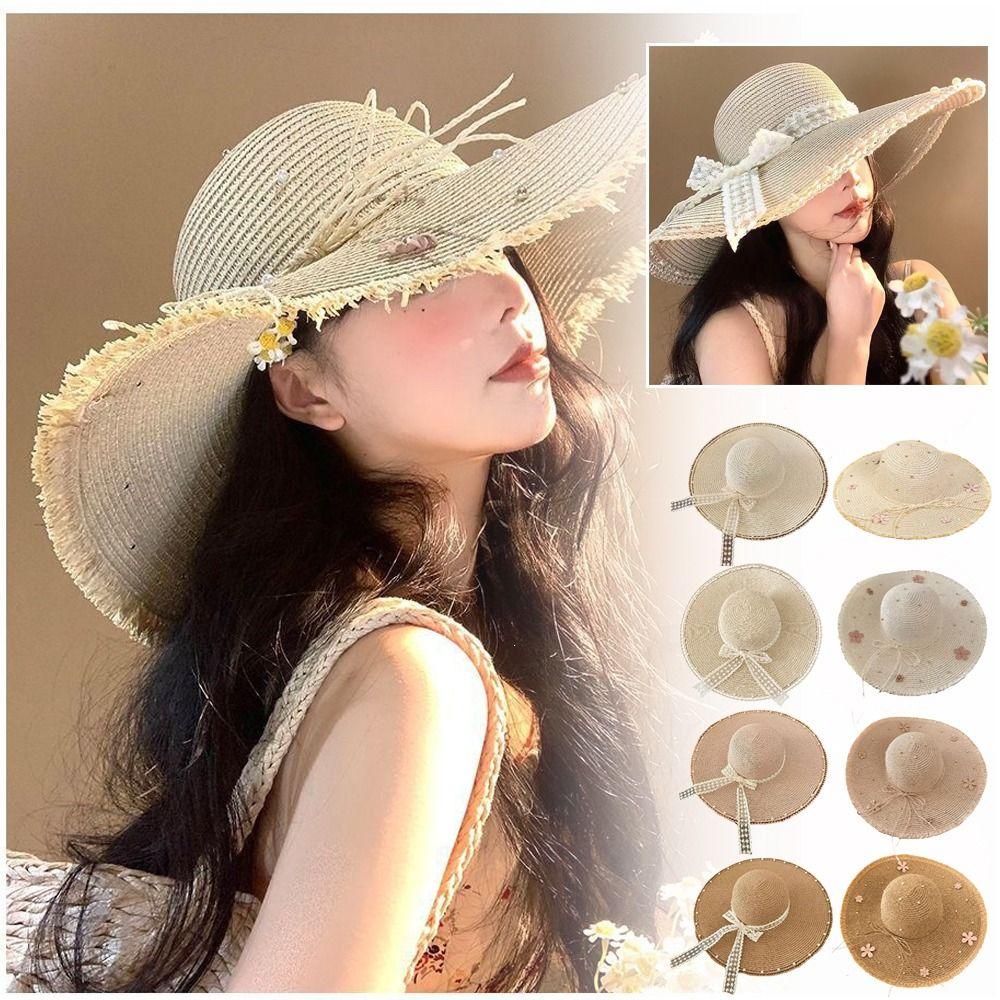 Lightweight Beach Hat Big Brim Big Brim Hat Fashion Oversize Hat Vacation Supplies