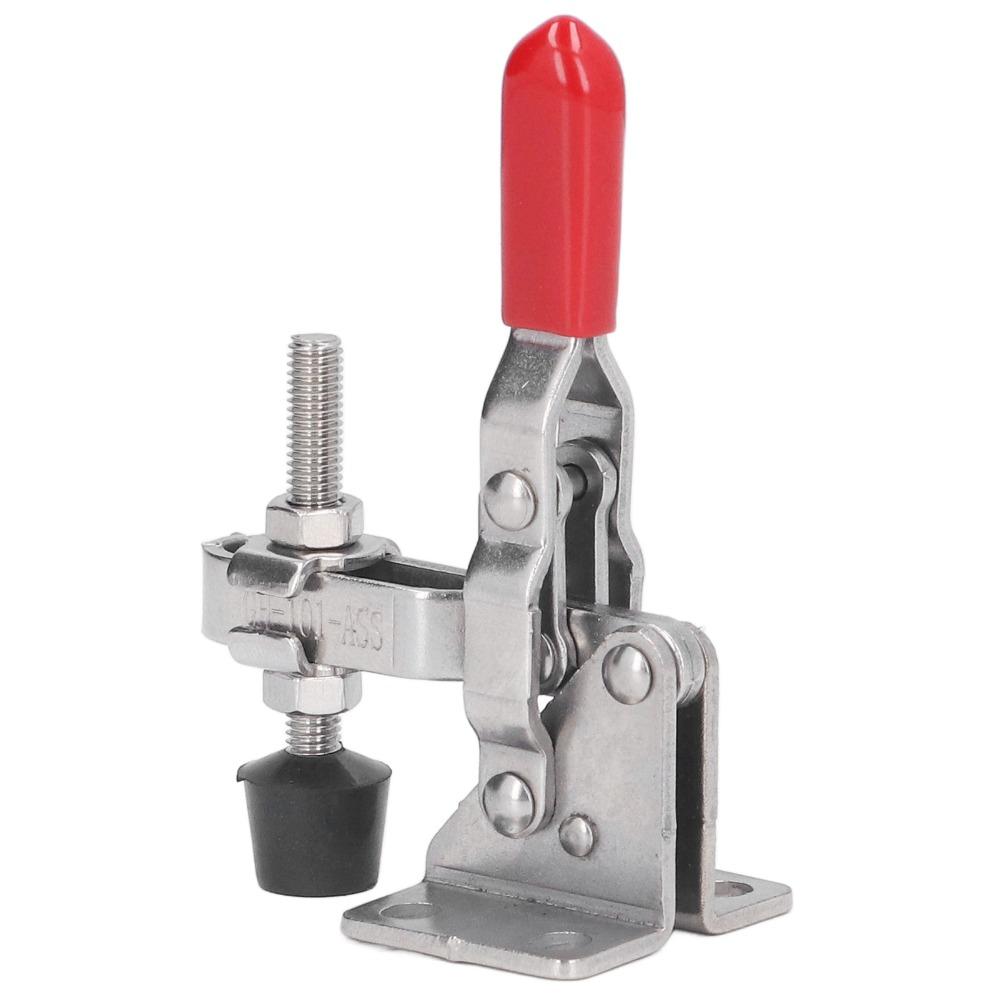 Silver Toggle Clamp Antislip Hand Clamp Tool Heavy Vertical Toggle Clamp Household