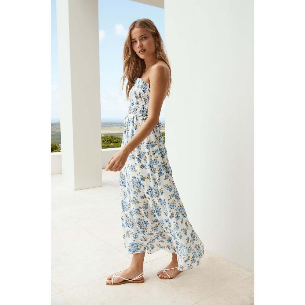 S-XL Женские платья Модные платья Новые платья Пляжное платье для отдыха на море Платья-бюстье с открытой спиной