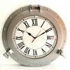 Vintage Navigation Marine Silver Ship Porthole 30.48 Clock Ship Window Wall Clock Home Decorative
