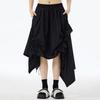Xitao Asymmetrical Drawstring Loose Skirt HQQ2442
