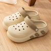 Женские тапочки EVA Hole Shoes Slip-On с толстой подошвой, дышащие, мягкие, уличные тапочки