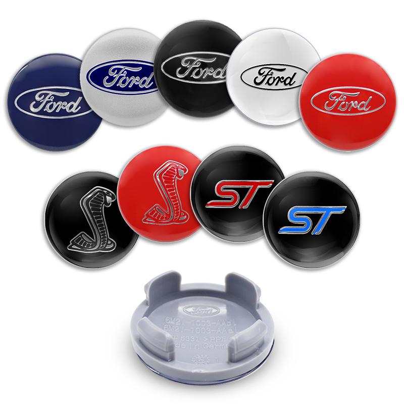 qmzhr10 4pcs 54mm Car Styling Wheel Center Cap Hub Covers Badge For Ford Focus mk1 C-Max Edge ST 3 S-MAX Fusion Ranger Kuga Accessories