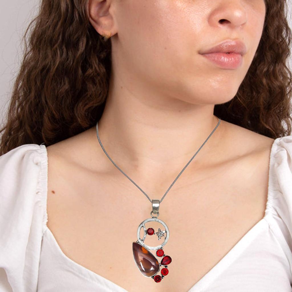 Wild Horse Jasper Silver Jewelry Gemstone 2.25"  Pendants Handmade Pendant