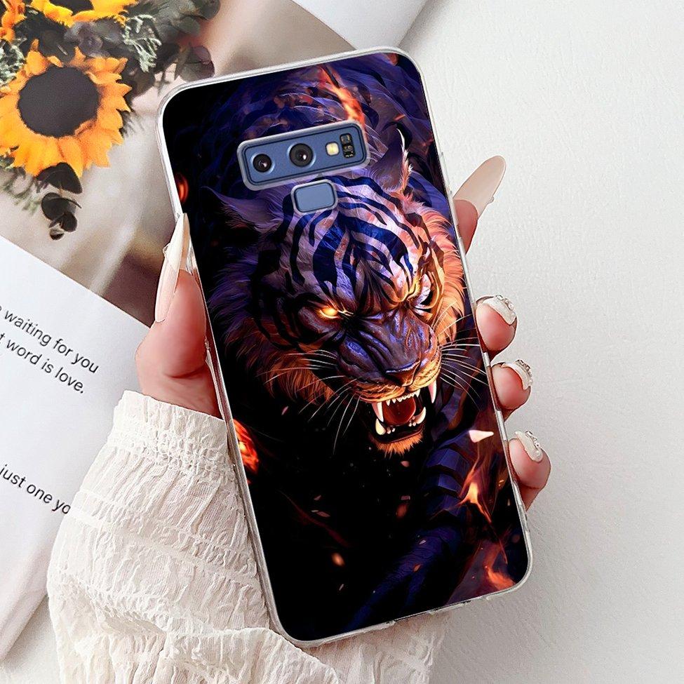 Прозрачный чехол для Samsung Note9 Милый Кот Модный Роскошный Расписной Мягкий Чехол для Телефона для Samsung Galaxy Note 9 Case SM-N9600 SM-N960F