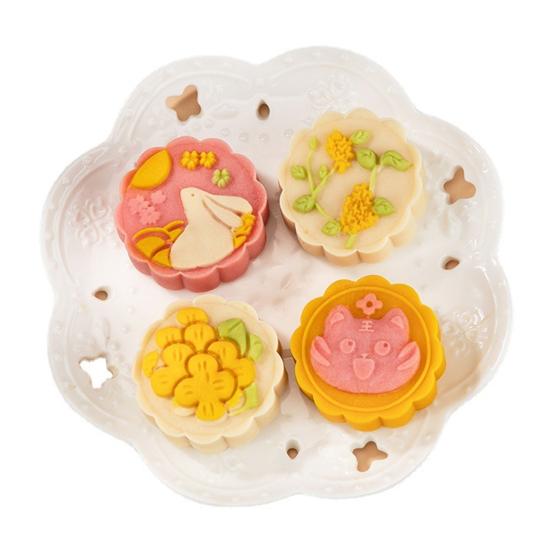 Полезный пищевой инструмент для выпечки, 6 стилей, форма для помадки и кондитерских изделий Moon Cake для дома, форма для Mooncake