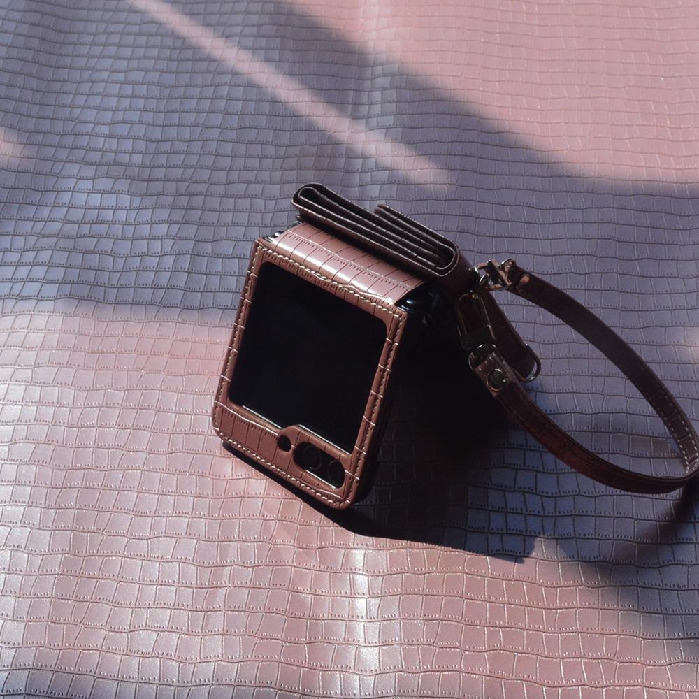 For Samsung Galaxy Z Flip7 FE 5G/Z Flip6 5G Case Handbag Style Kickstand Card Slot Leather+PC Cover