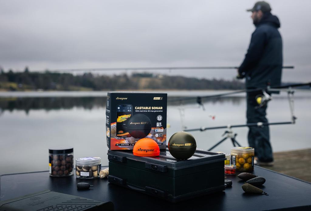 Беспроводной умный эхолот Deeper 3 с 3D-глубиной CHIRP, быстрый, до 15 часов работы от батареи, тройная японская модель 2025 года CHIRP+ Mapping, встроенный GPS,