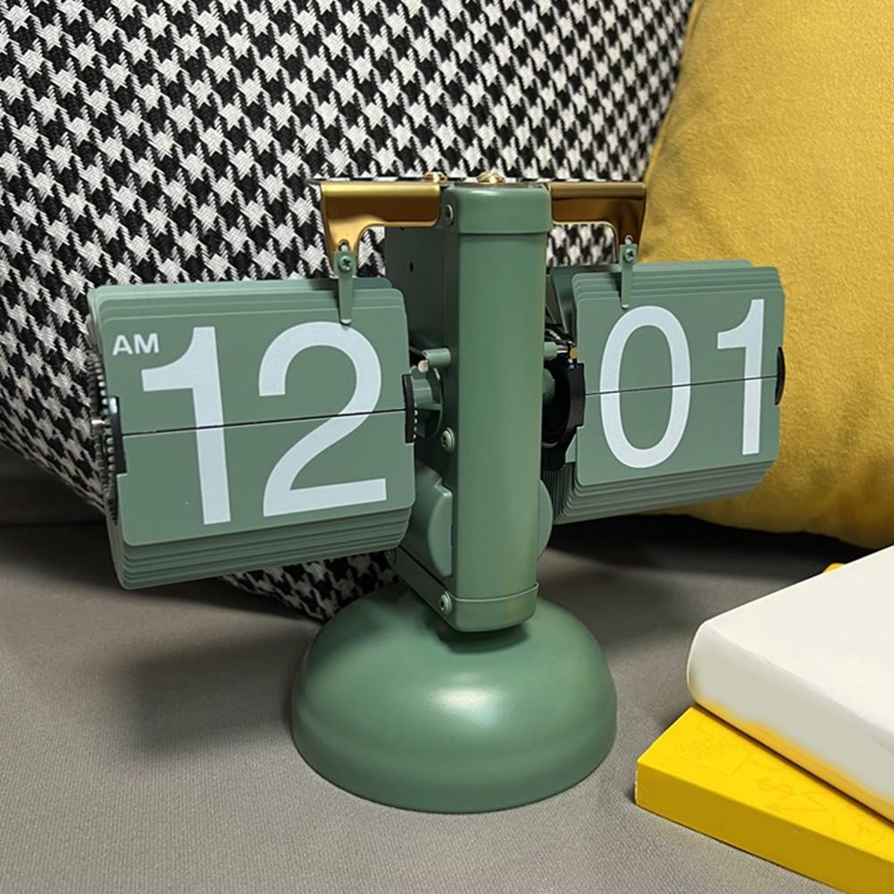 Перекидные часы ретро винтажные автоматические перекидные часы настольные часы настольные часы домашний декор